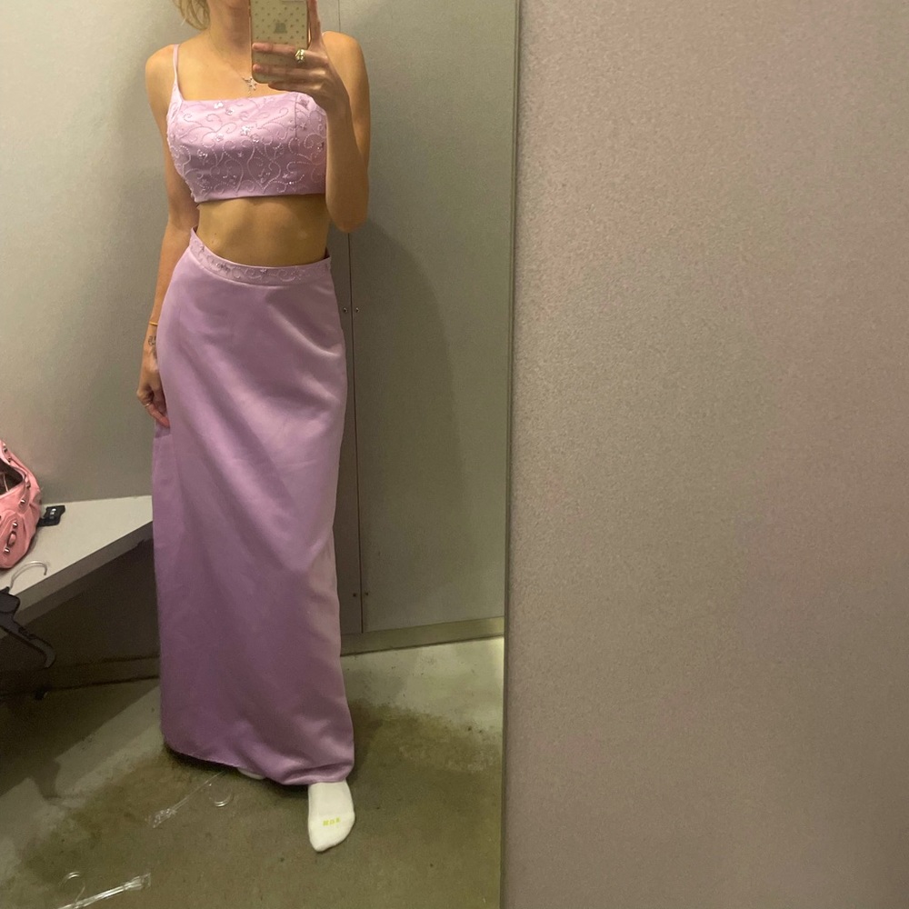 Formal wedding guest or prom two piece dress set